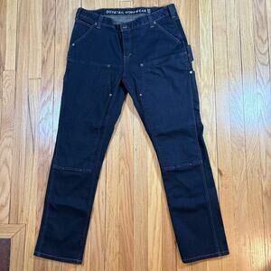 Dovetail Workwear Jeans Women 18/32 Blue Maven Slim Denim Double Knee Work Pants